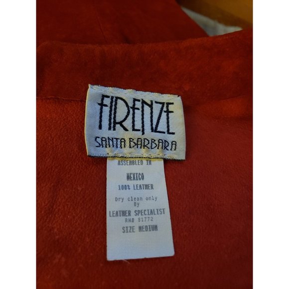 90s Orange Suede‎ Mini Dress - Picture 4 of 4